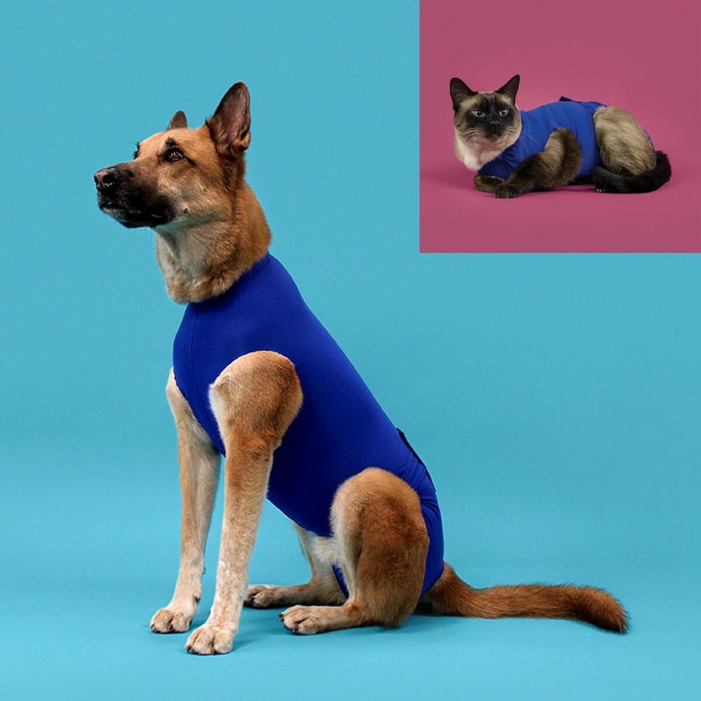 T-shirt de récupération pour animaux de compagnie KVP 35-43 cm Bleu