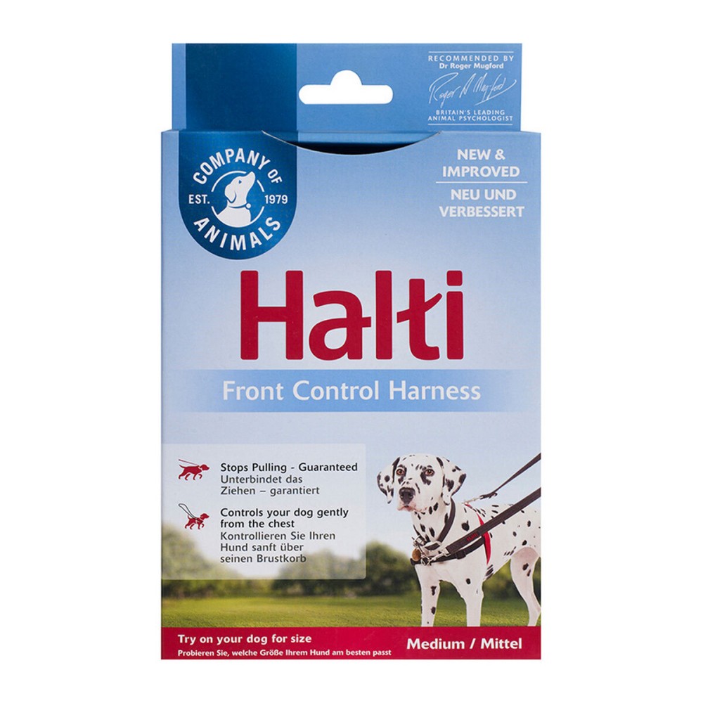 Hundegeschirr Company of Animals Halti Schwarz/Rot M (58-86 cm)