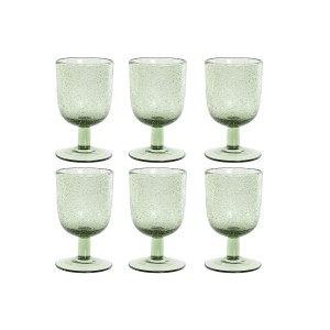 Set de Verres Home ESPRIT Vert Verre 300 ml 8 x 8 x 14 cm (6 Unités)