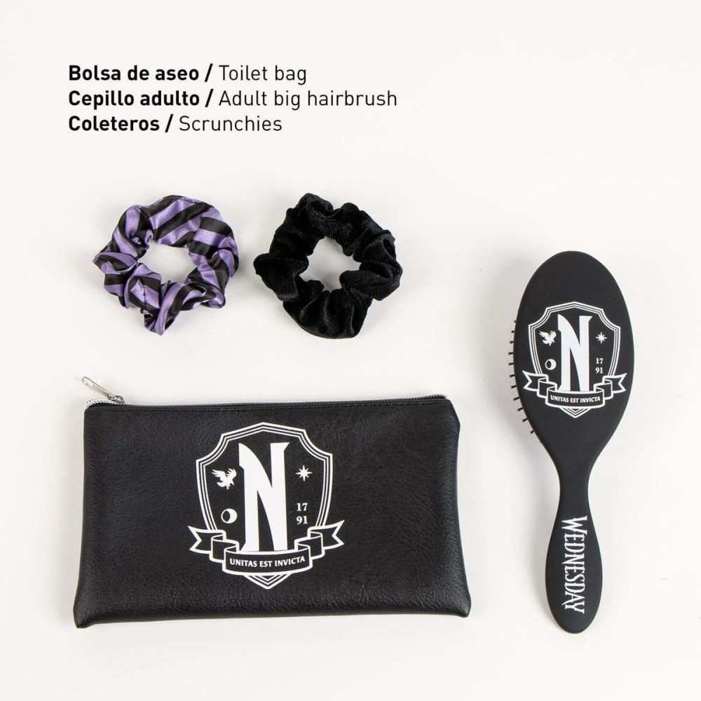 Trousse de toilette enfant Wednesday Noir Multicomposition