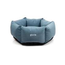 Lit pour chien Gloria Hondarribia Bleu 75 x 75 cm Hexagonal