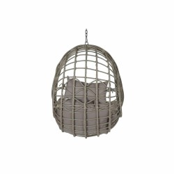 Hängender Gartenstuhl DKD Home Decor 90 x 70 x 110 cm Grau Synthetischer Rattan Aluminium (92 x 70 x 113 cm)