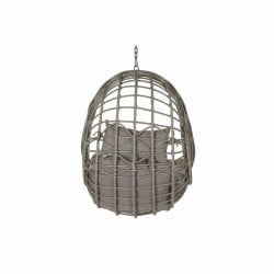 Hanging garden armchair DKD Home Decor 90 x 70 x 110 cm Grey synthetic rattan Aluminium (92 x 70 x 113 cm)