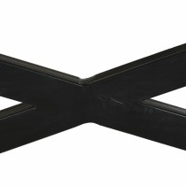 Centre Table DKD Home Decor Black Natural Wood Metal 120 x 120 x 55 cm