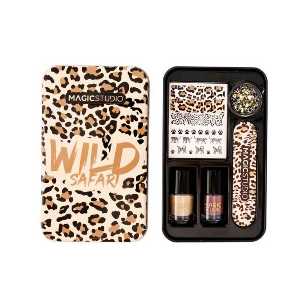 Set de Manucure Magic Studio Wild Safari Savage Nail Art 6 Pièces