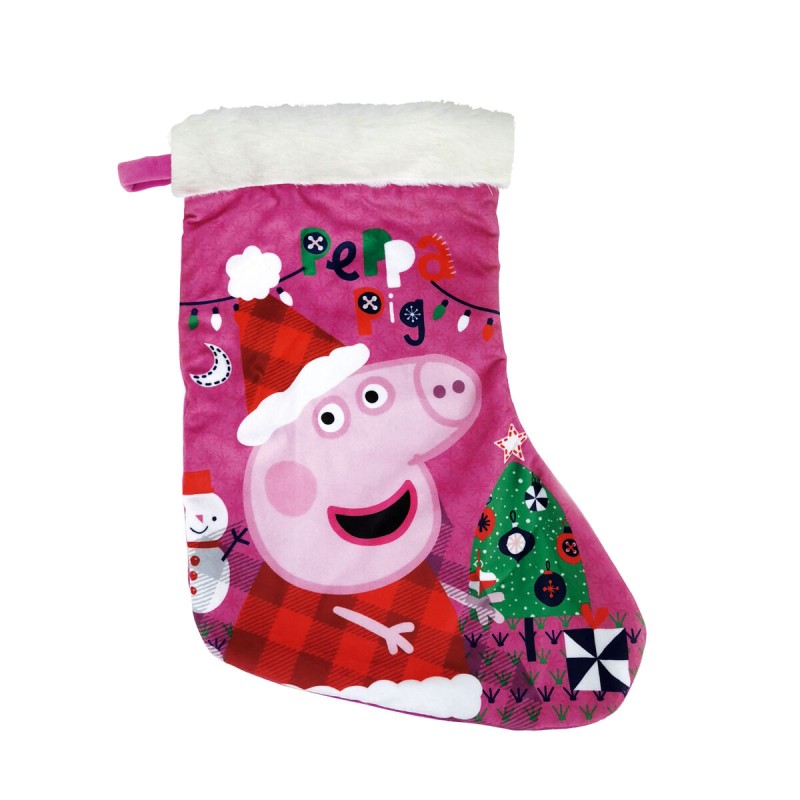 Weihnachtsstrumpf Peppa Pig Cosy corner 42 cm