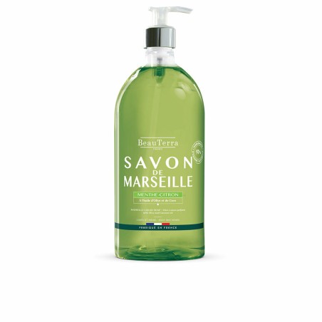 Savon liquide Beauterra Marseille Menthe Universel Citron Mains 1 L