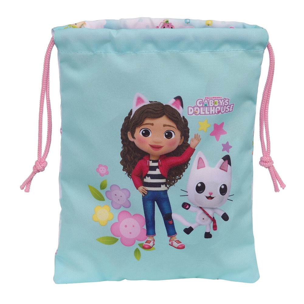 Lunchbox Gabby's Dollhouse Hellblau Polyester 300D 20 x 25 cm