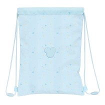 Rucksacktasche mit Bändern Mickey Mouse Baby Hellblau 26 x 34 cm