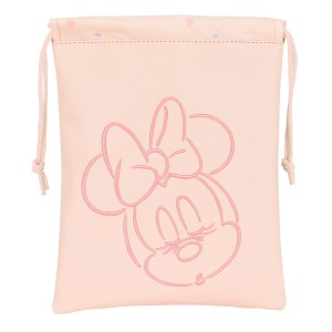 Sac à goûter Minnie Mouse Baby Rose clair 20 x 25 cm Sac