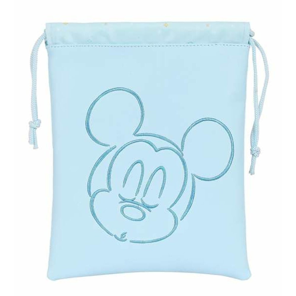 Sac pour snack Mickey Mouse Baby Bleu clair Polyuréthane 20 x 25 cm