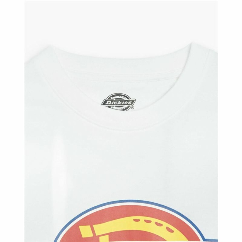 T shirt à manches courtes Dickies Icon Logo Blanc Unisexe