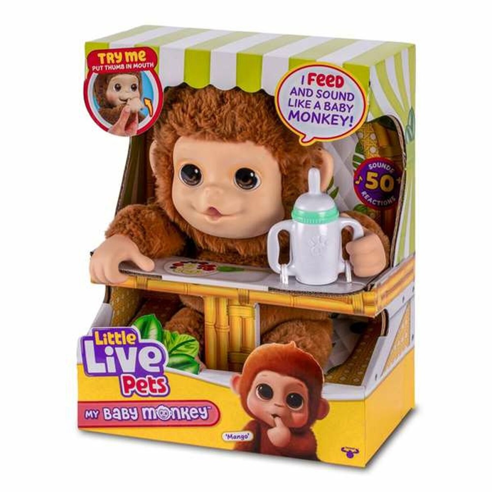 Animal de Compagnie Interactif Famosa My Baby Monkey Little Live Pets