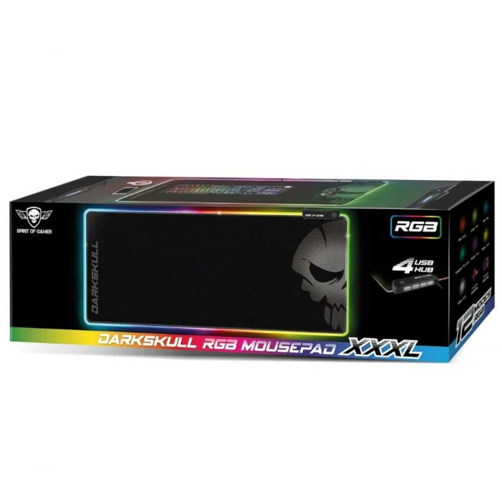 Gaming Mauspad Spirit of Gamer SOG-PADHXXRGB Schwarz Bunt RGB