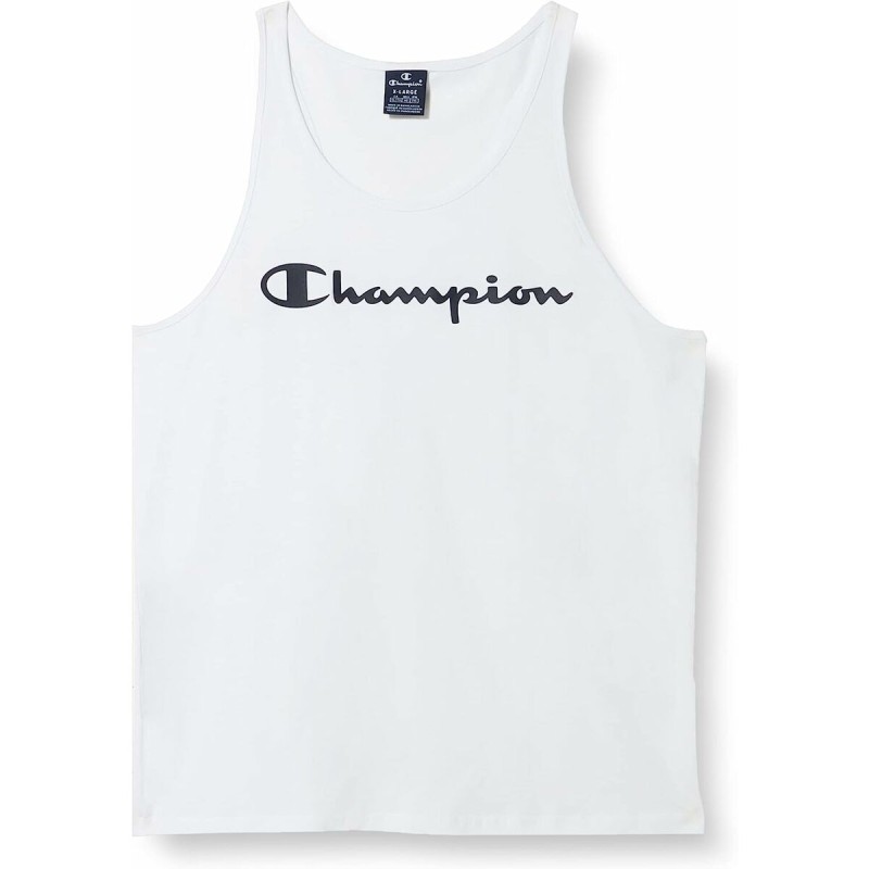 Maillot de Corps sans Manches pour Homme Champion Tank Top Blanc