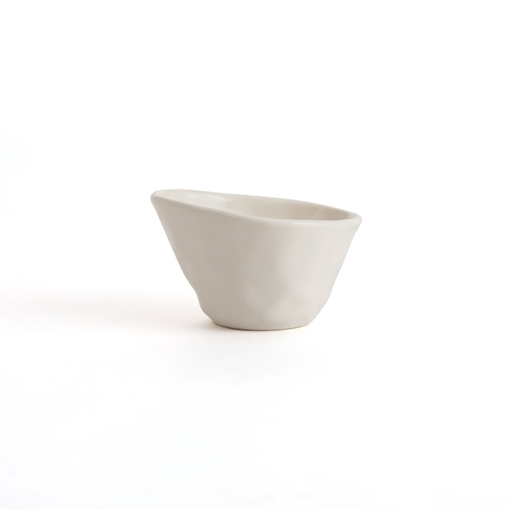 Snack Bowl Bidasoa Cosmos White Ceramic 12 cm (6 Units)