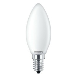 Lampe LED Philips Bougie Blanc F 40 W 4,3 W E14 470 lm 3,5 x 9,7 cm (4000 K)