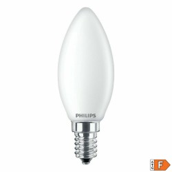 LED-Lampe Philips Kerze Weiß F 40 W 4,3 W E14 470 lm 3,5 x 9,7 cm (4000 K)