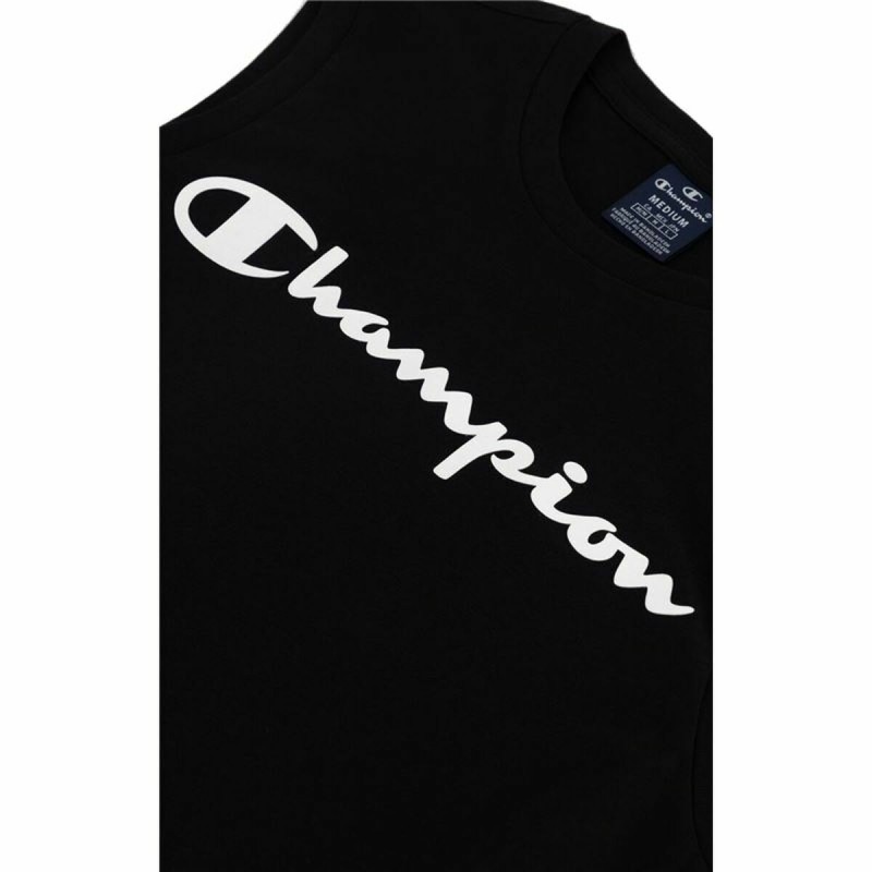 Men's Sleeveless T-shirt Champion Crewneck Black