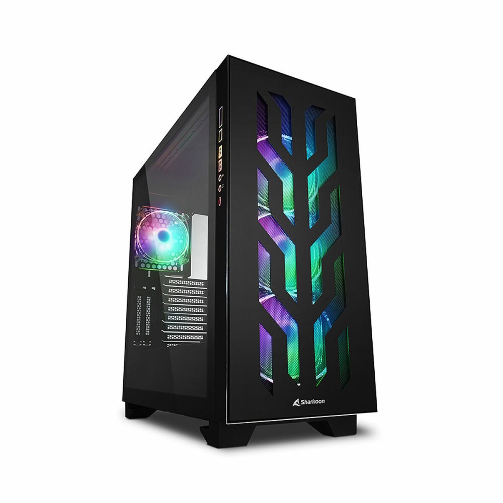 ATX Semi-Tower Gehäuse Sharkoon CA300T Schwarz RGB