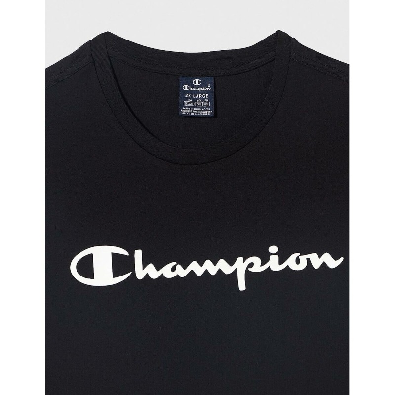 Maillot de Corps sans Manches pour Homme Champion Crewneck Noir