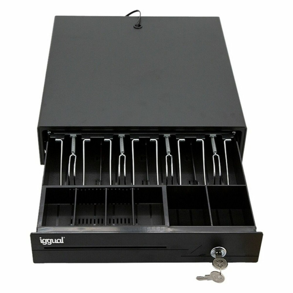 Cash Register Drawer iggual IGG316368 Black Multicolour