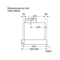 Hotte standard Balay 237515 90 cm 620 m3h 255W Acier