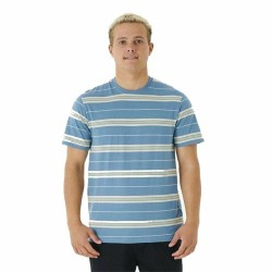 T-Shirt Rip Curl Surf Revival Stripe Aquamarin Herren