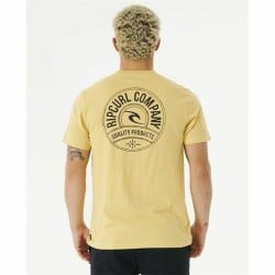 T-shirt Rip Curl Stapler Yellow Men