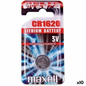 Pile bouton Maxell 3V CR1620 (10 Unités)