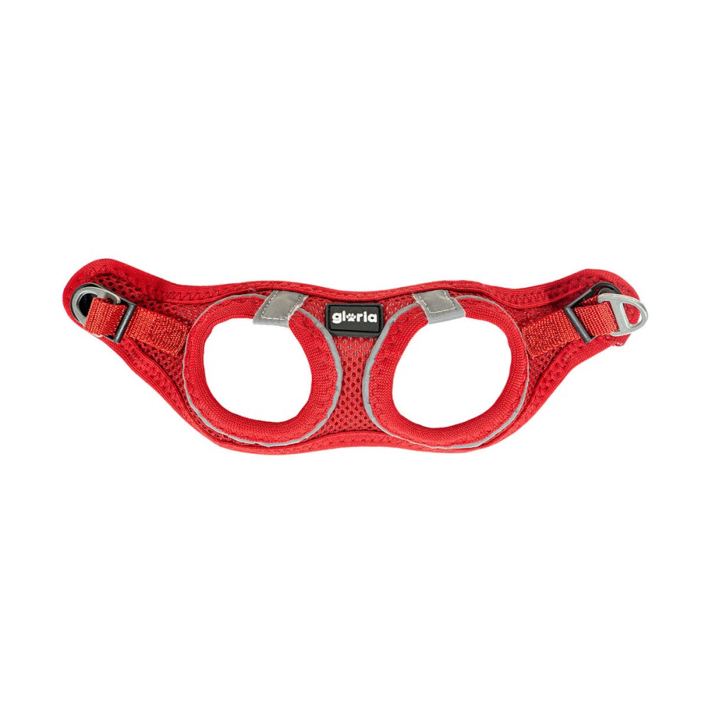 Harnais pour Chien Gloria Trek Star 27-28 cm 31-34,6 cm Rouge XS