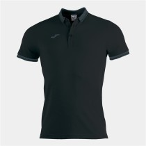 Jungen Kurzarm-Poloshirt Joma Sport Bali II Schwarz