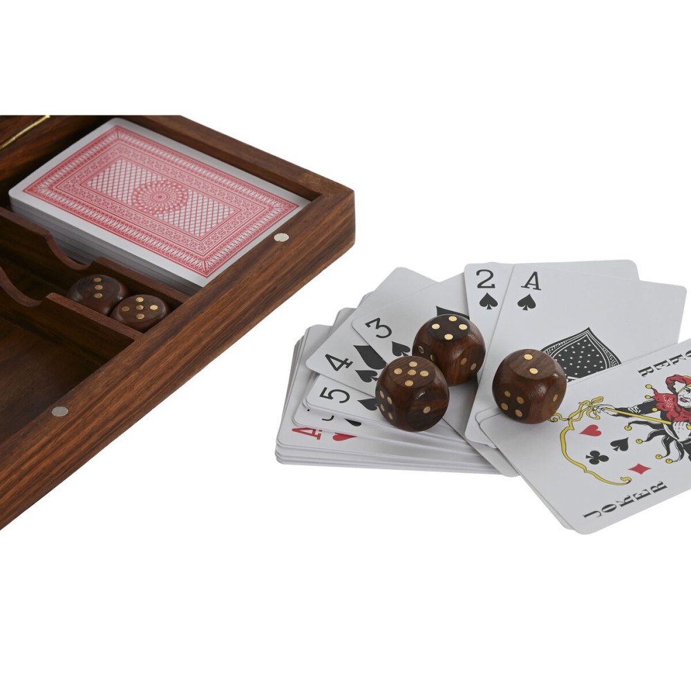 Card Games Home ESPRIT Maple Acacia 17,7 x 11,5 x 3,7 cm