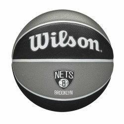 Basketball Ball Wilson Nba Team Tribute Brooklyn Nets Black Natural rubber One size 7