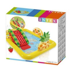 Pataugeoire gonflable pour enfants Intex 57158NP Fruits 244 x 191 x 91 cm Parc de jeux