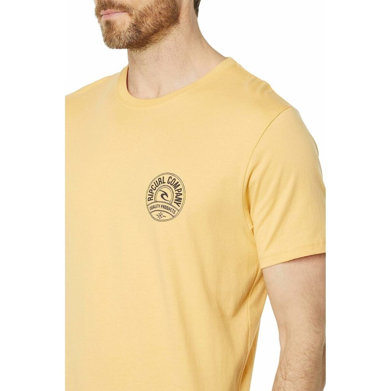 T-shirt Rip Curl Stapler Yellow Men