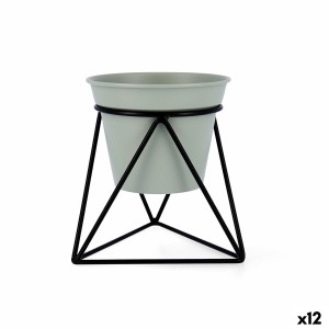 Planter with stand Vinthera Moa Green Metal 14,5 x 12,5 x 15 cm (12 Units)