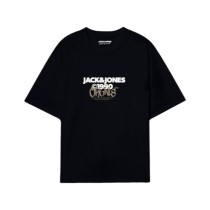 Herren Kurzarm-T-Shirt Jack & Jones JORBUSHWICK TEE SS CREW NECK FST 12263939 Schwarz