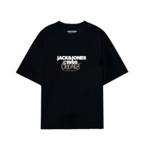 Men’s Short Sleeve T-Shirt Jack & Jones JORBUSHWICK TEE SS CREW NECK FST 12263939 Black