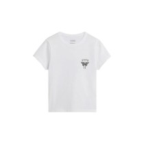 Women’s Short Sleeve T-Shirt Vans Catchers Club Mini White