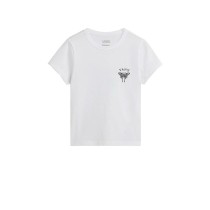 Women’s Short Sleeve T-Shirt Vans Catchers Club Mini White