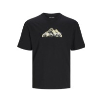 T-shirt à manches courtes homme Jack & Jones JCOMOUNTAIN LOGO TEE SS CREW NECK 12262220 Noir