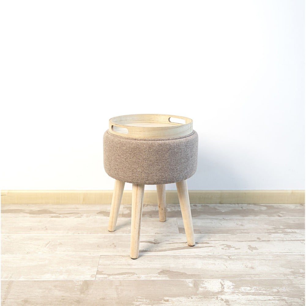 Stool with storage Vinthera Moa Wood 34 x 34 x 45 cm (2 Units)