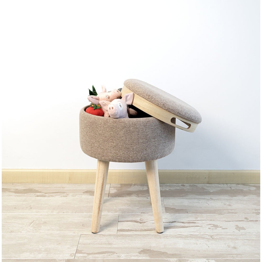 Stool with storage Vinthera Moa Wood 34 x 34 x 45 cm (2 Units)