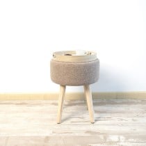 Stool with storage Vinthera Moa Wood 34 x 34 x 45 cm (2 Units)