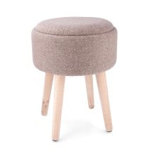 Stool with storage Vinthera Moa Wood 34 x 34 x 45 cm (2 Units)