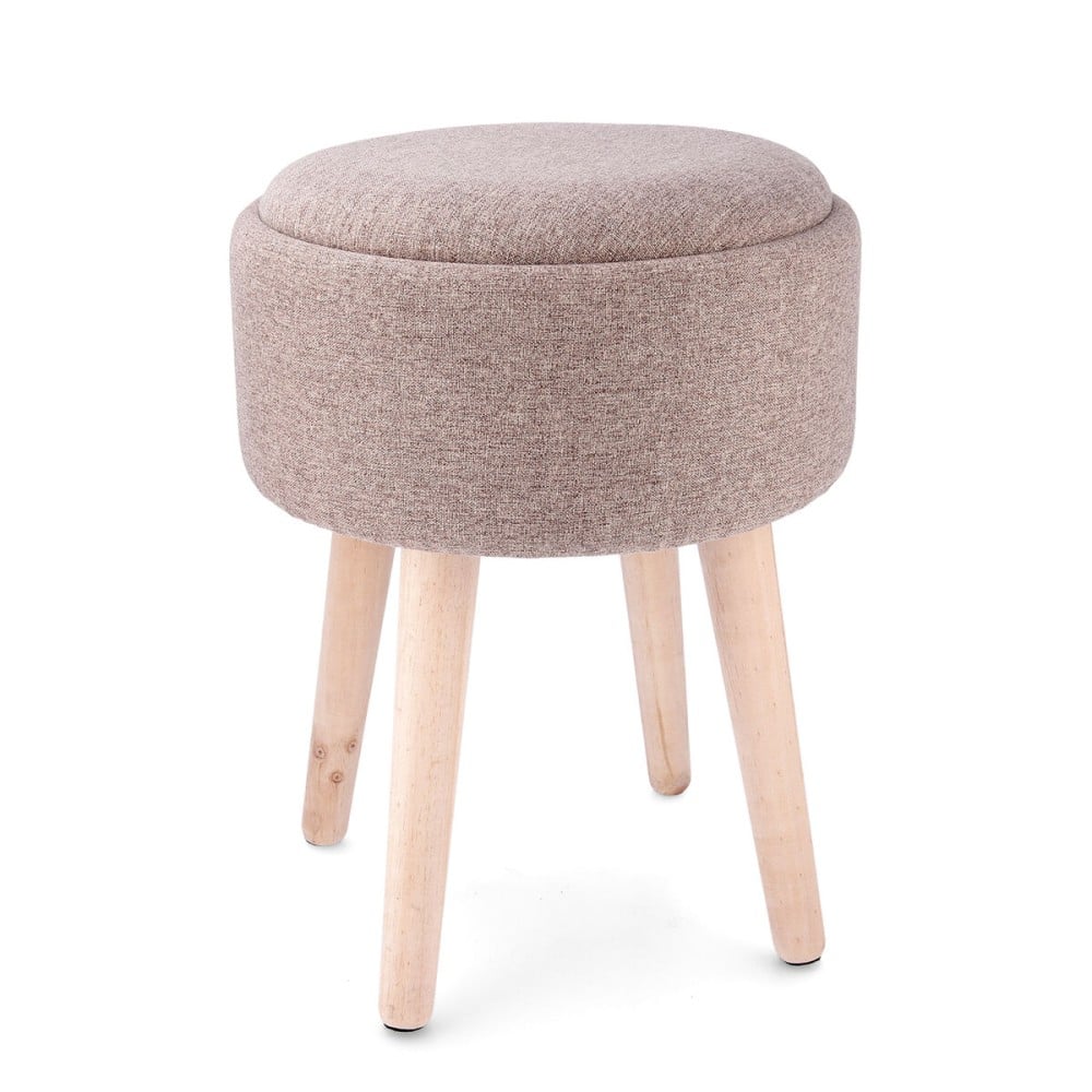 Stool with storage Vinthera Moa Wood 34 x 34 x 45 cm (2 Units)