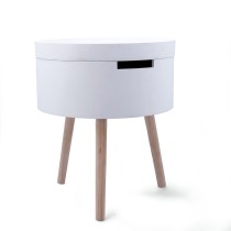 Side table Vinthera Moa White Beige 38 x 43 cm (4 Units)