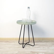 Side table Vinthera Moa Black Green 38 x 49 cm (6 Units)