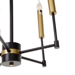 Ceiling Light 40,5 x 43 x 33 cm Black Golden Metal